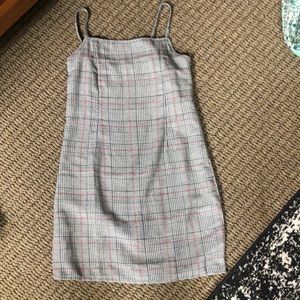 Plaid fall/winter mini dress